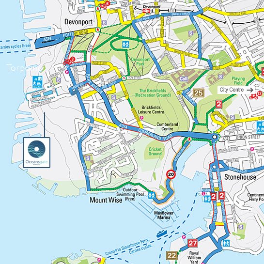 Plymouth Cycle Route